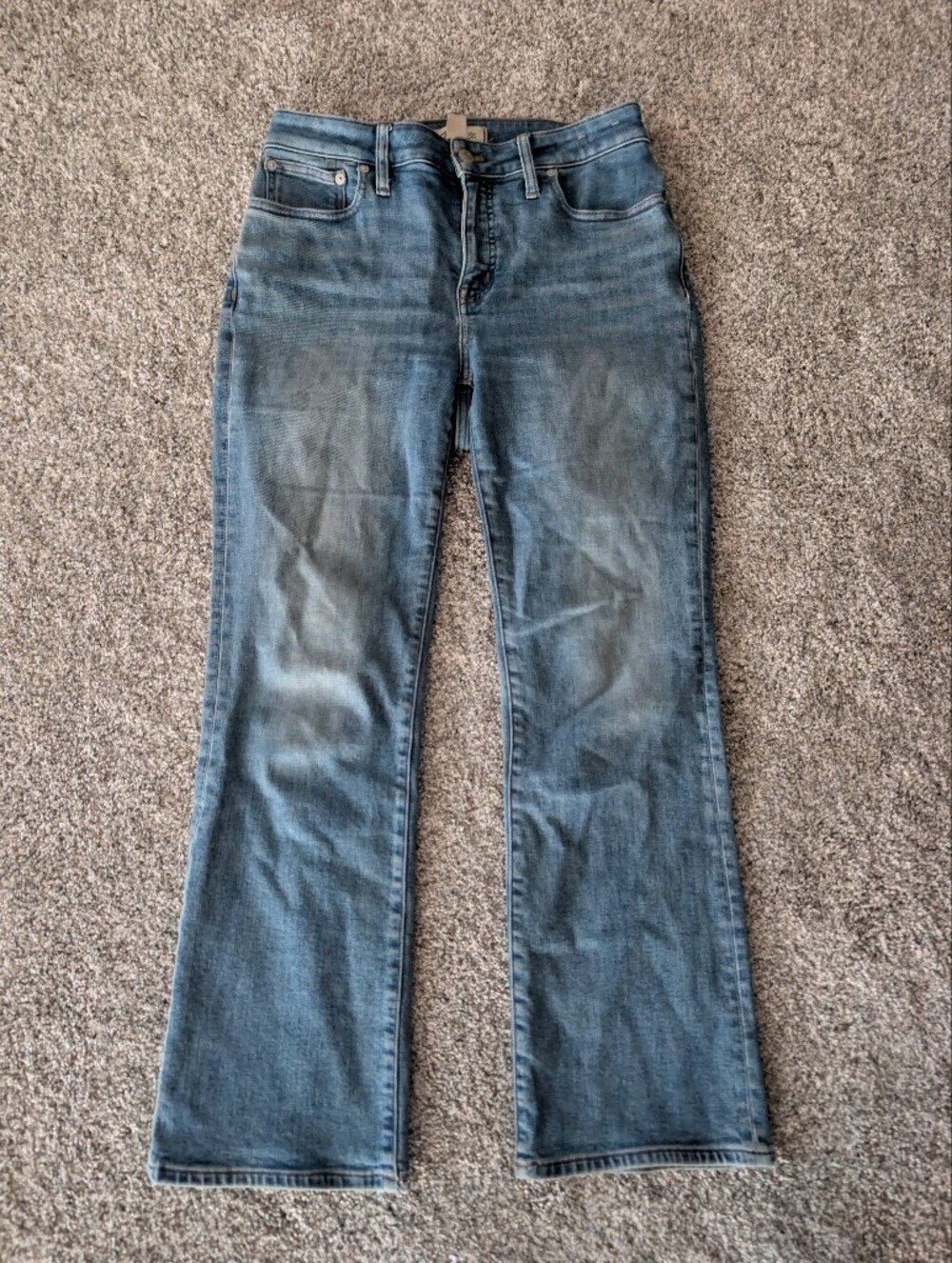 Madewell Curvy Kickout Jeans Medium Wash Size 28 FLAW/READ